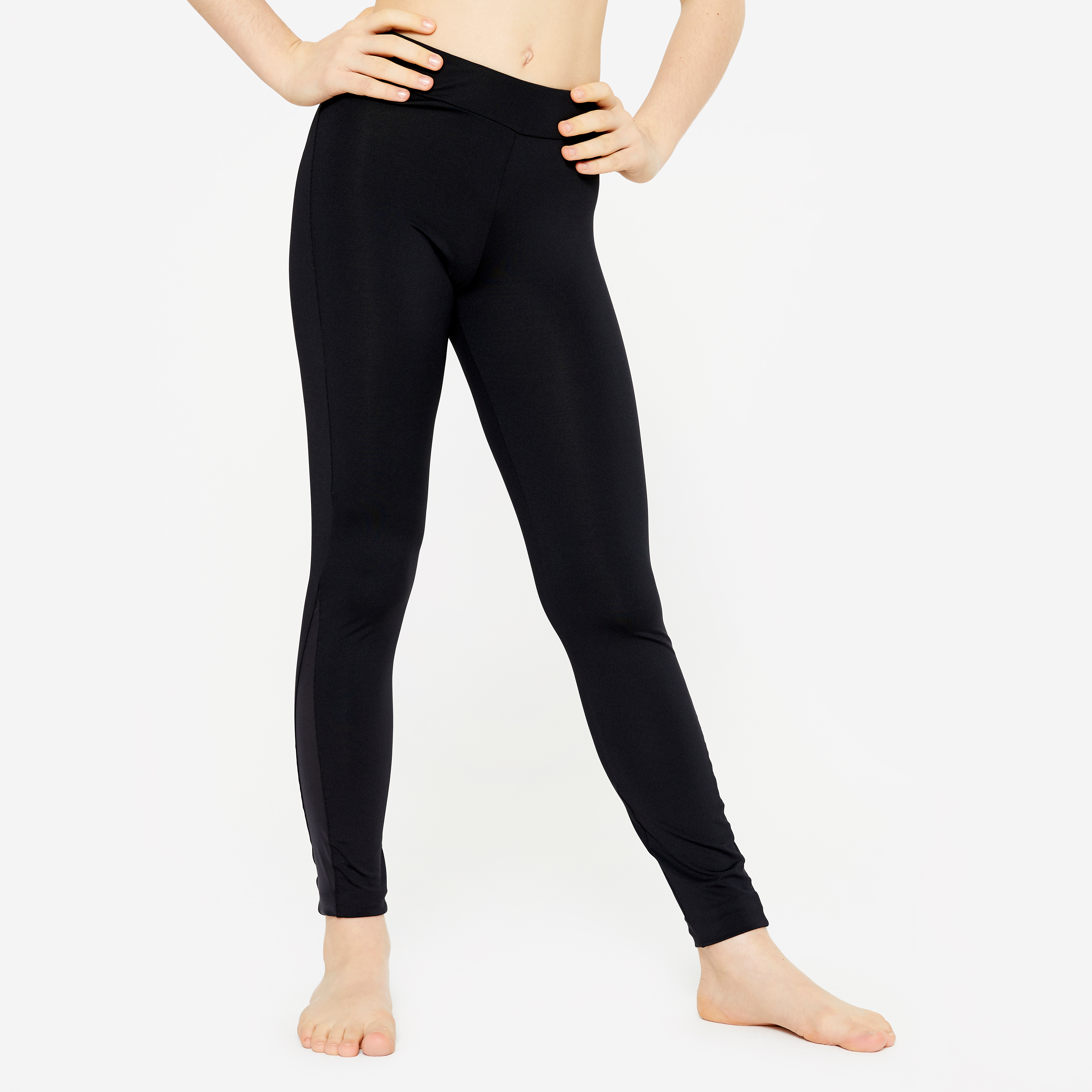 Legging gym à sequins fille - noir - Gymnastique - Domyos- Clubs - Entreprises - Collectivités - Associations
