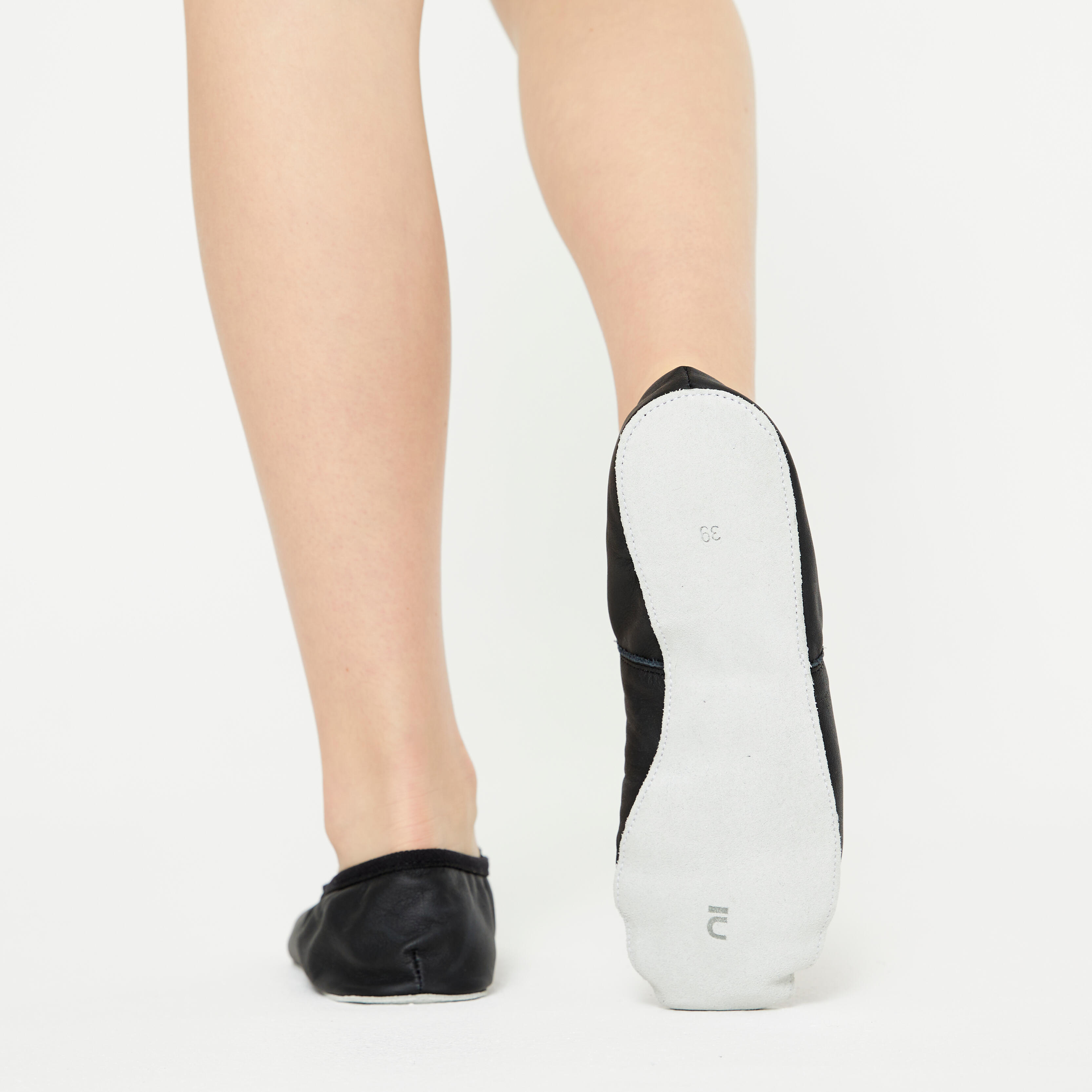 Chaussons de danse en cuir – noir - STAREVER