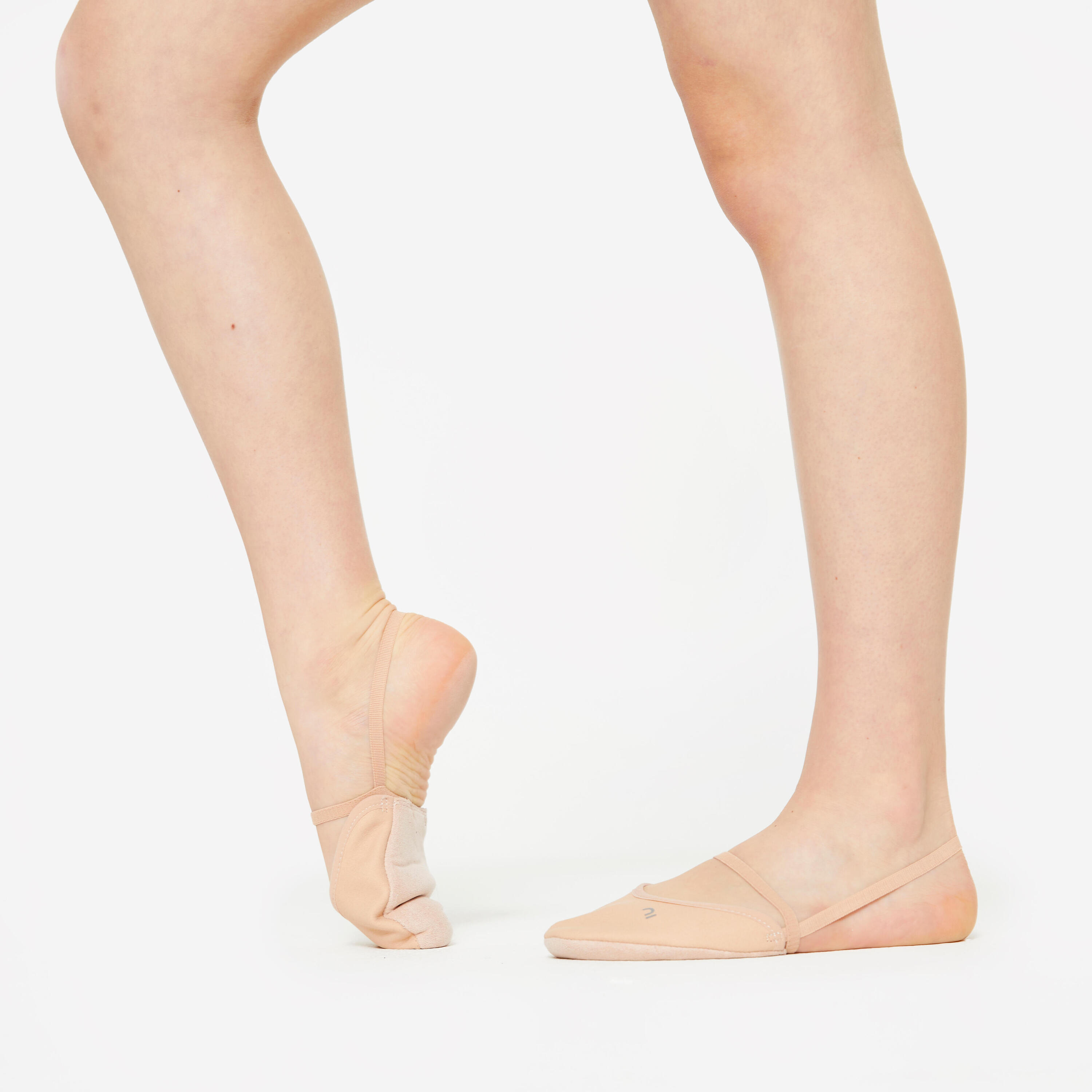 Demi-pointes de gymnastique rythmique en microfibre 2/8