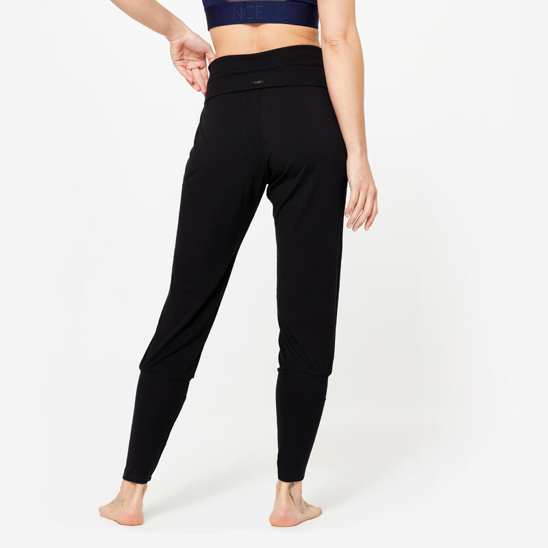 Pantalon de trening baze strânse Dans modern Negru Damă 