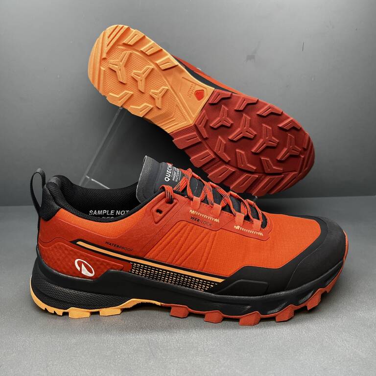 Men's Waterproof Hiking Shoes, MH500 Light Orange