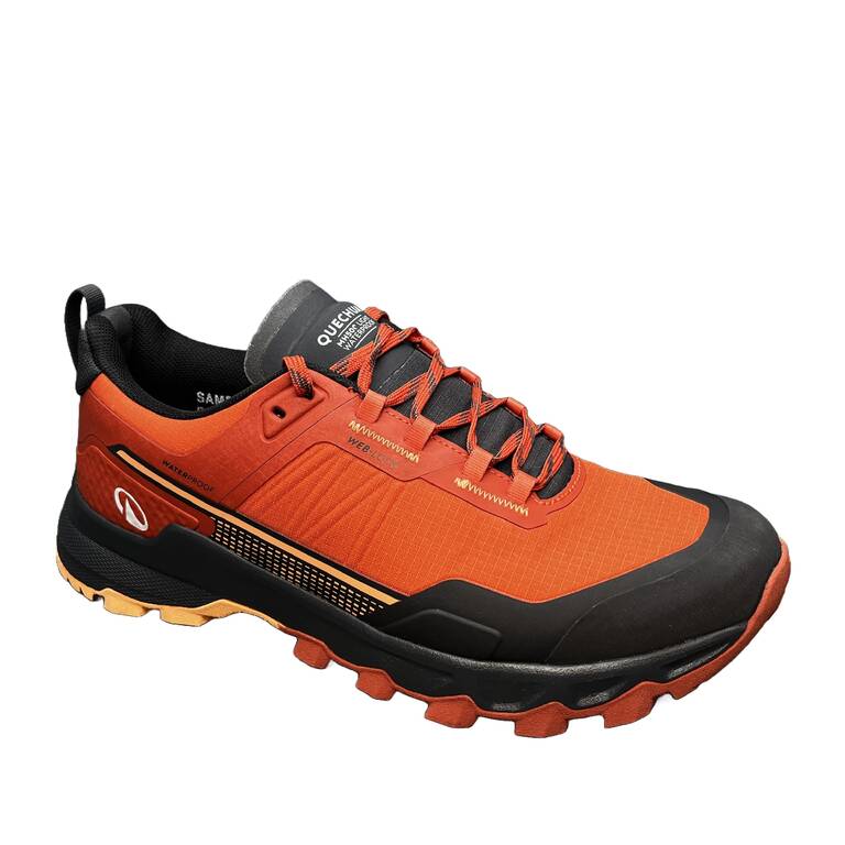 Men's Waterproof Hiking Shoes, MH500 Light Orange