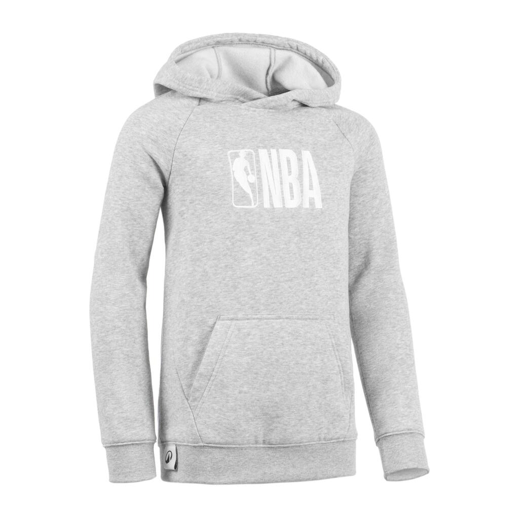 Majica s kapuljačom 900 NBA Logo dječja siva