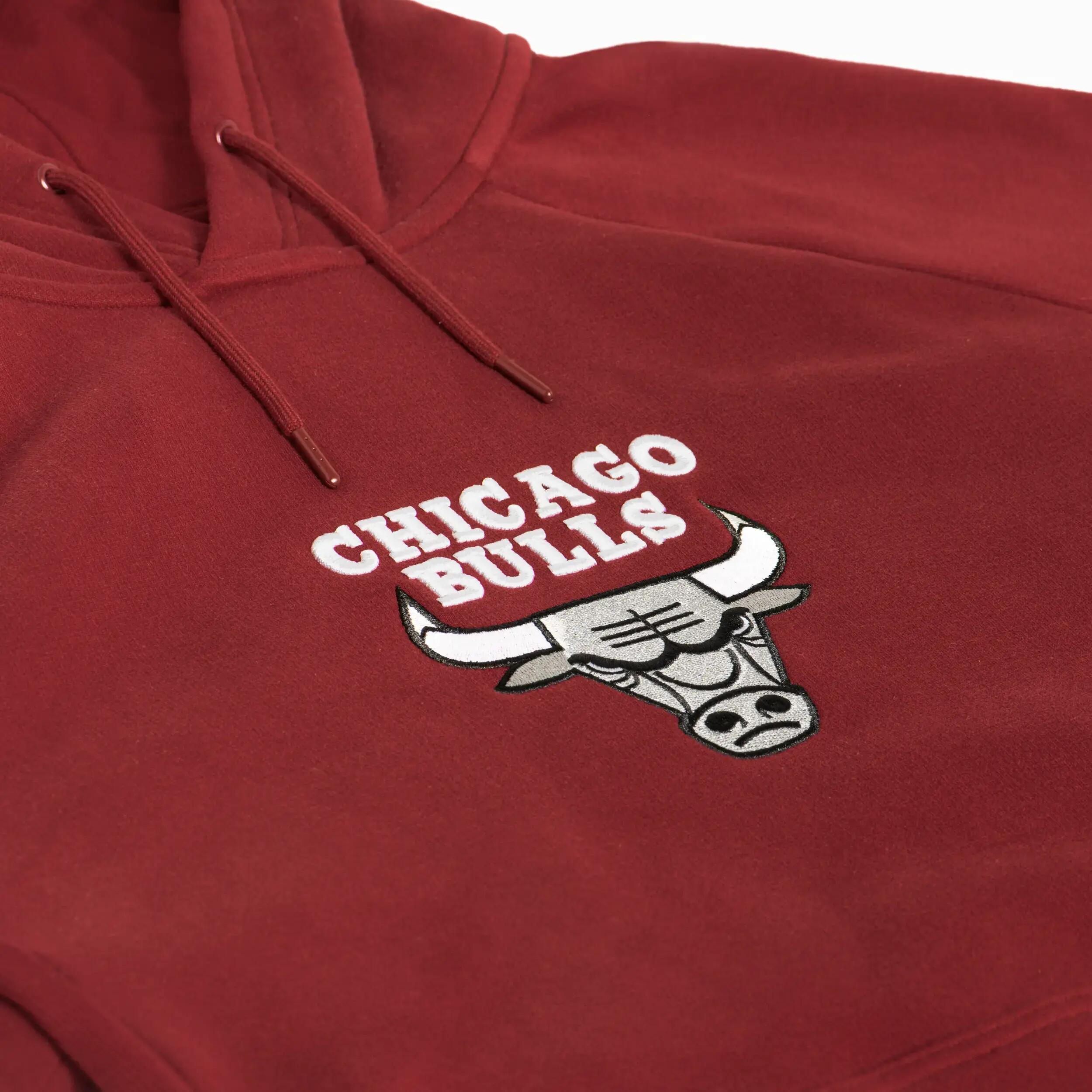 Unisex NBA Bulls Hoodie 900 - Burgundy -  3