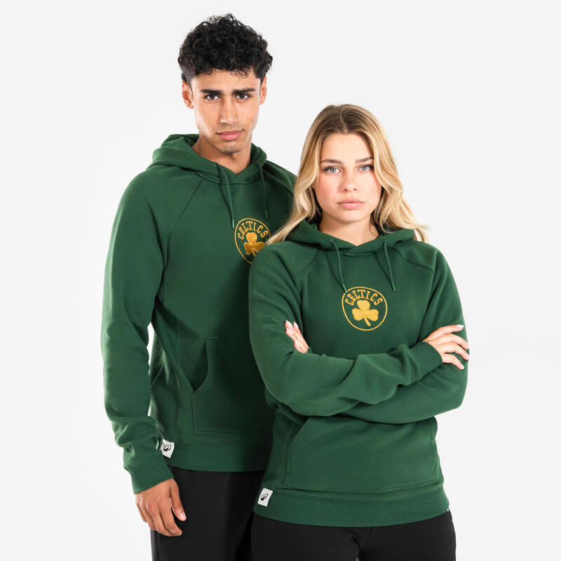 Sweat à capuche celtics, hoodie 900 nba ad vert foncé