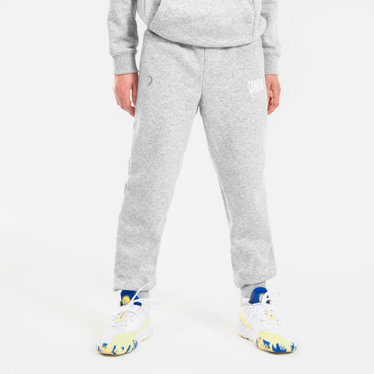 Pantalon logo nba enfant, pant 900 nba jr gris