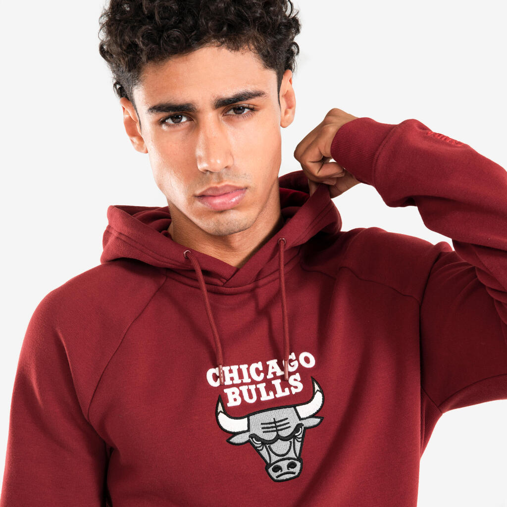 Burgundski uniseks duks za košarku 900 NBA Chicago Bulls
