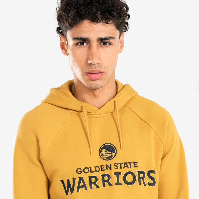 Sweat à capuche golden state warriors homme/femme - hoodie 900 nba jaune foncé
