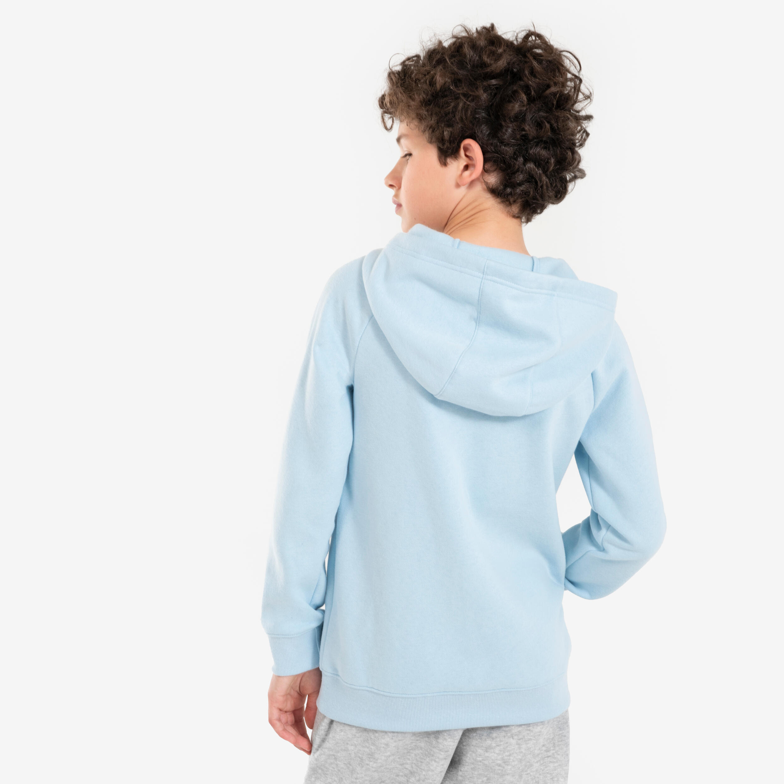 Felpa con cappuccio basket bambino unisex 900 NBA GOLDEN STATE WARRIORS celeste 4/8