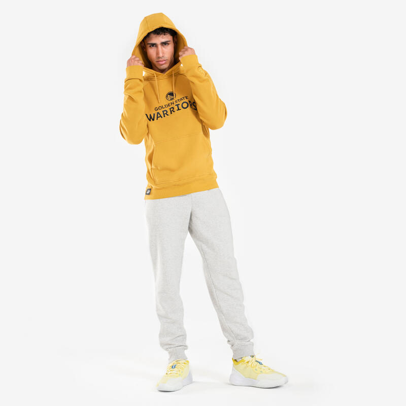 Sweat à capuche golden state warriors homme/femme - hoodie 900 nba jaune foncé