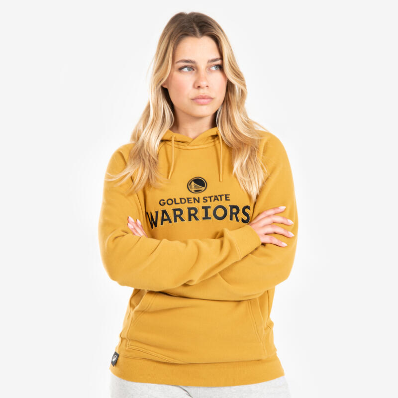 Sweat à capuche golden state warriors homme/femme - hoodie 900 nba jaune foncé