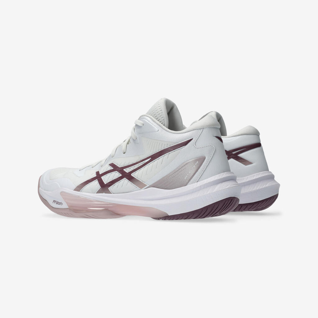 Women's Optimal Cushioning Volleyball Shoes Sky Elite FF3 - White/Mauve