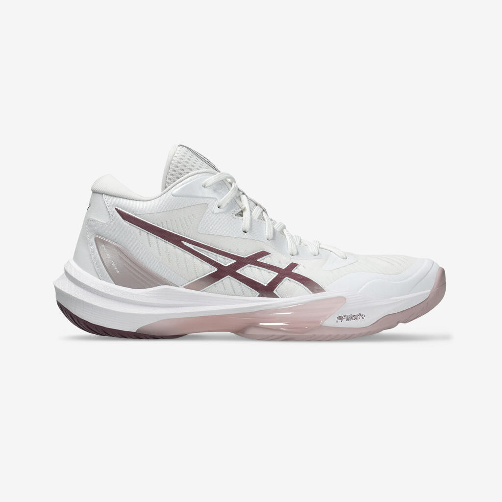 Women's Optimal Cushioning Volleyball Shoes Sky Elite FF3 - White/Mauve