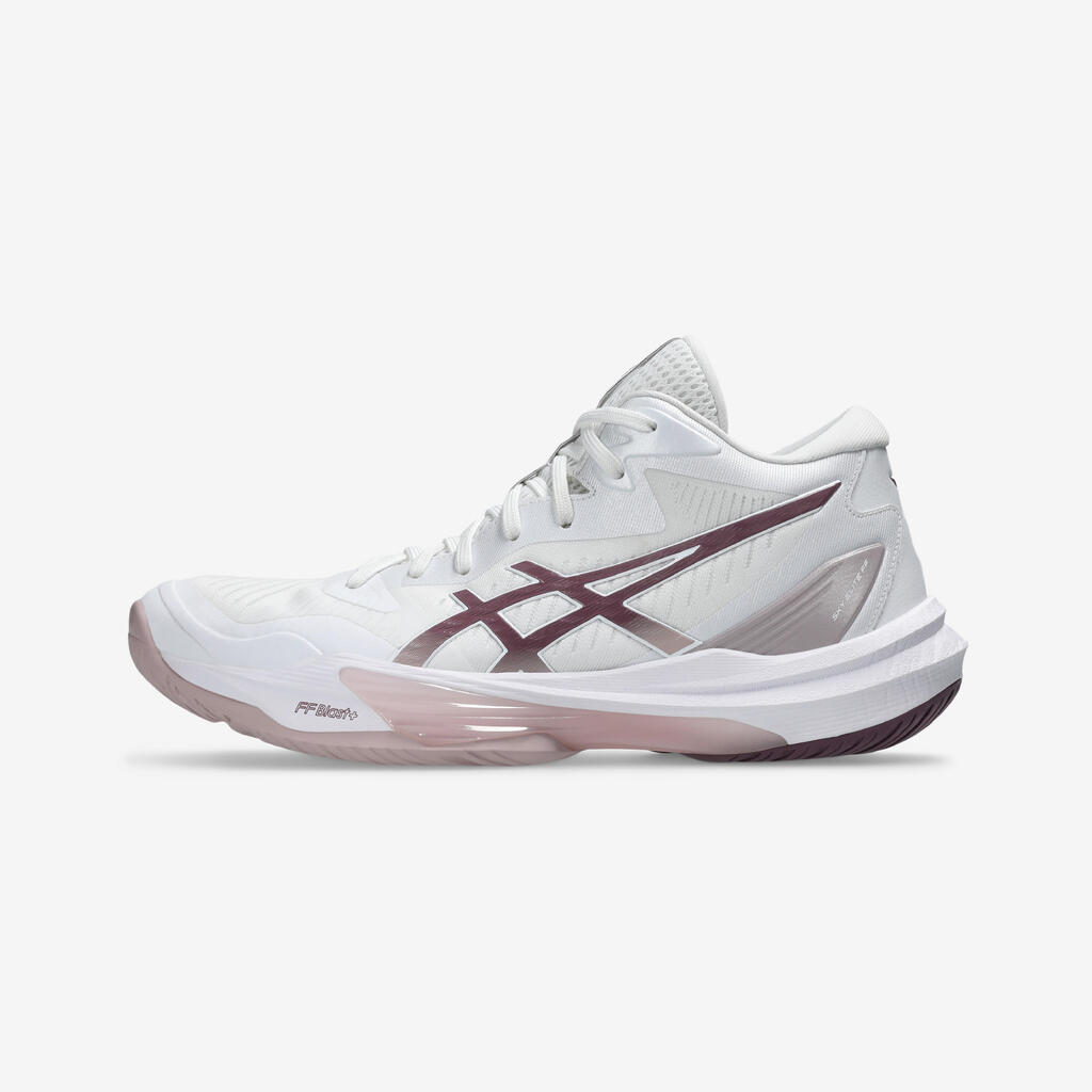 Women's Optimal Cushioning Volleyball Shoes Sky Elite FF3 - White/Mauve