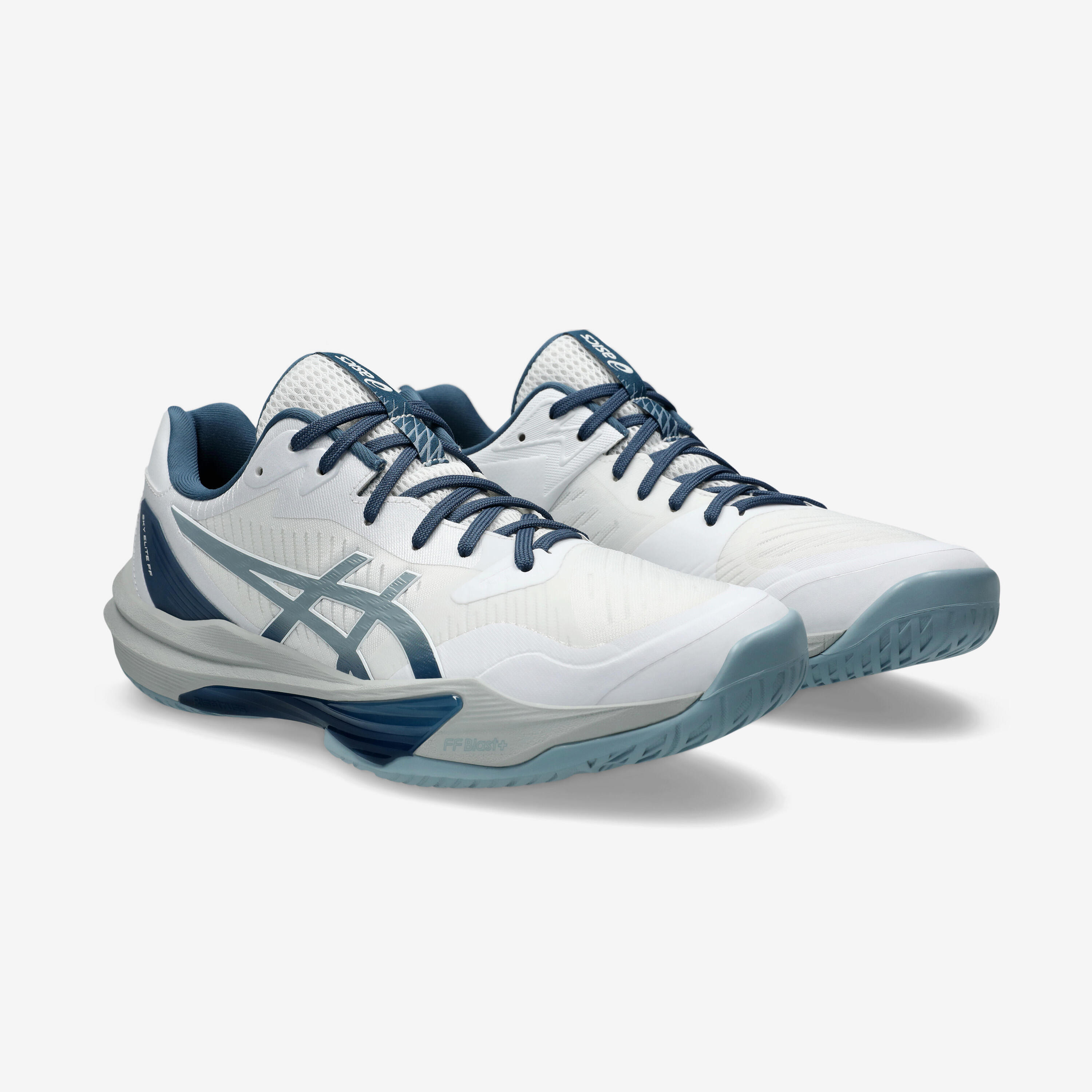 Sabatilles de voleibol amortiment total home, Ski-elite FF3 blanc blau 5/5