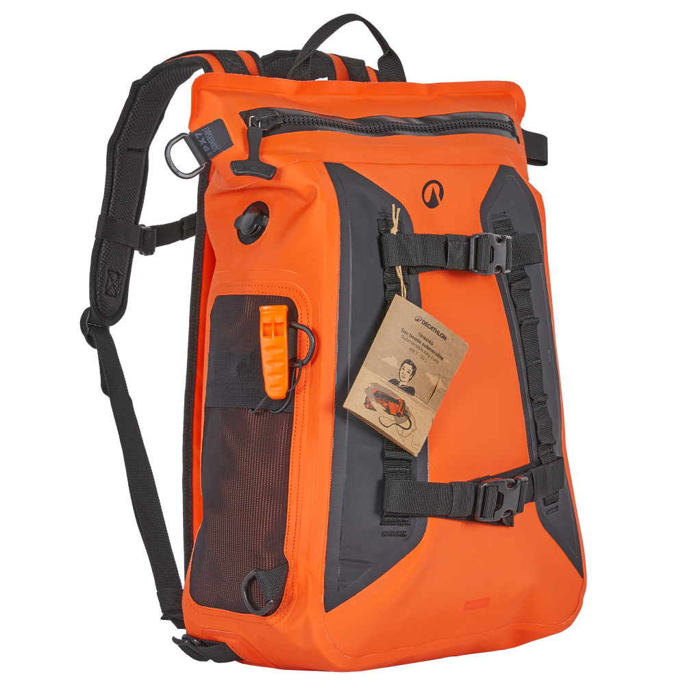 MOCHILA ESTANQUE COM BOIA 20. L: instruções, reparação