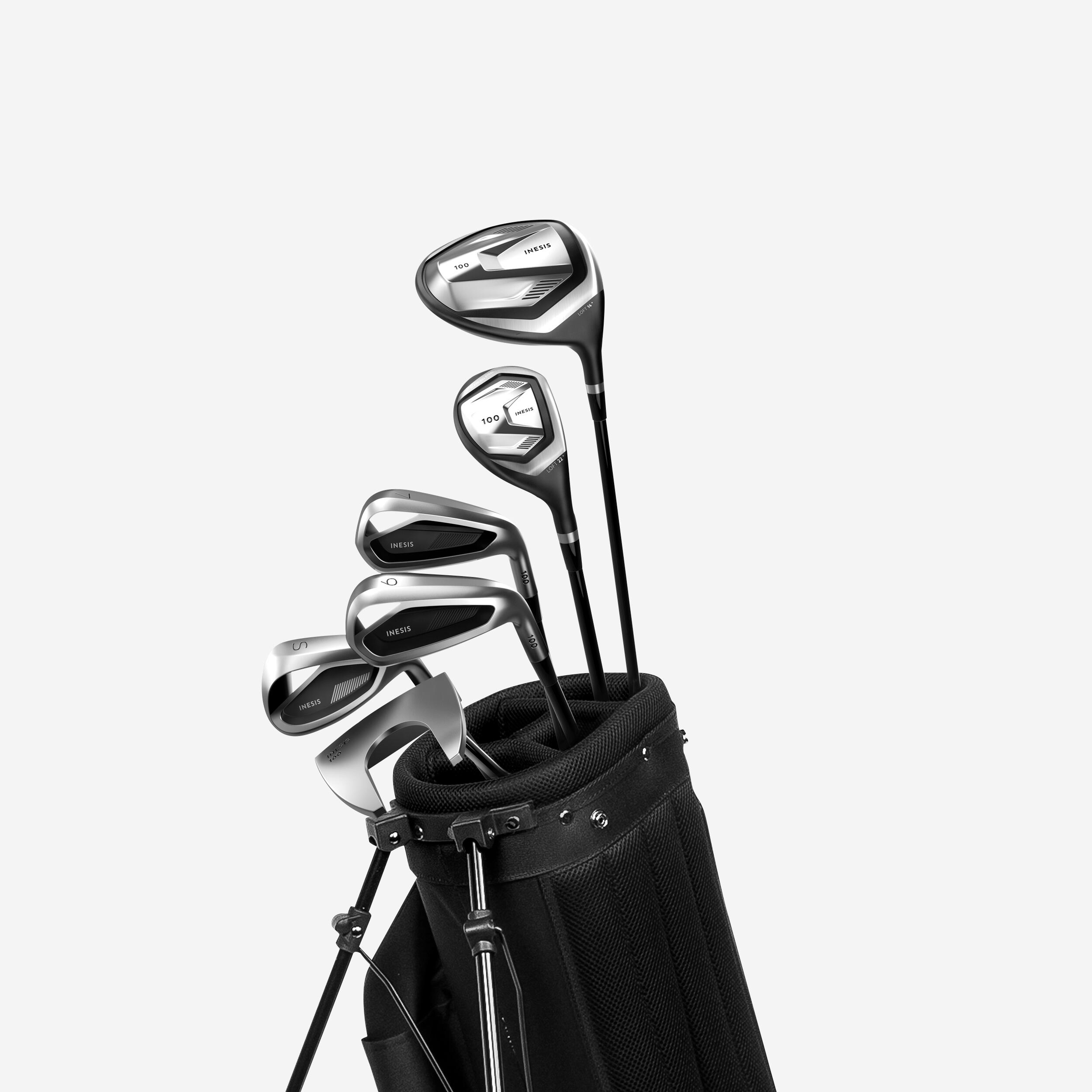 INESIS Golf Schlägerset 100 (6 Schläger) – Rechtshand Stahl | 03583787176955 INESIS Golf Schlägerset 100 (6 Schläger) – Rechtshand Stahl | 03583787176955