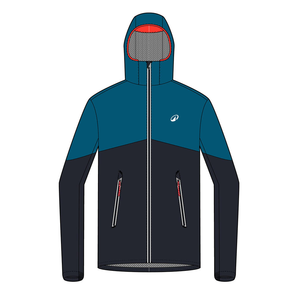 Kids’ waterproof sailing jacket - Sailing 100 rain jacket blue lemon yellow