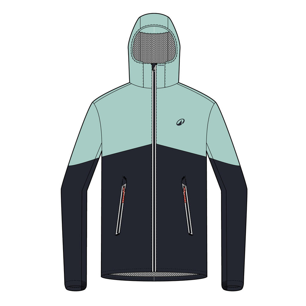 Kids’ waterproof sailing jacket - Sailing 100 rain jacket blue lemon yellow
