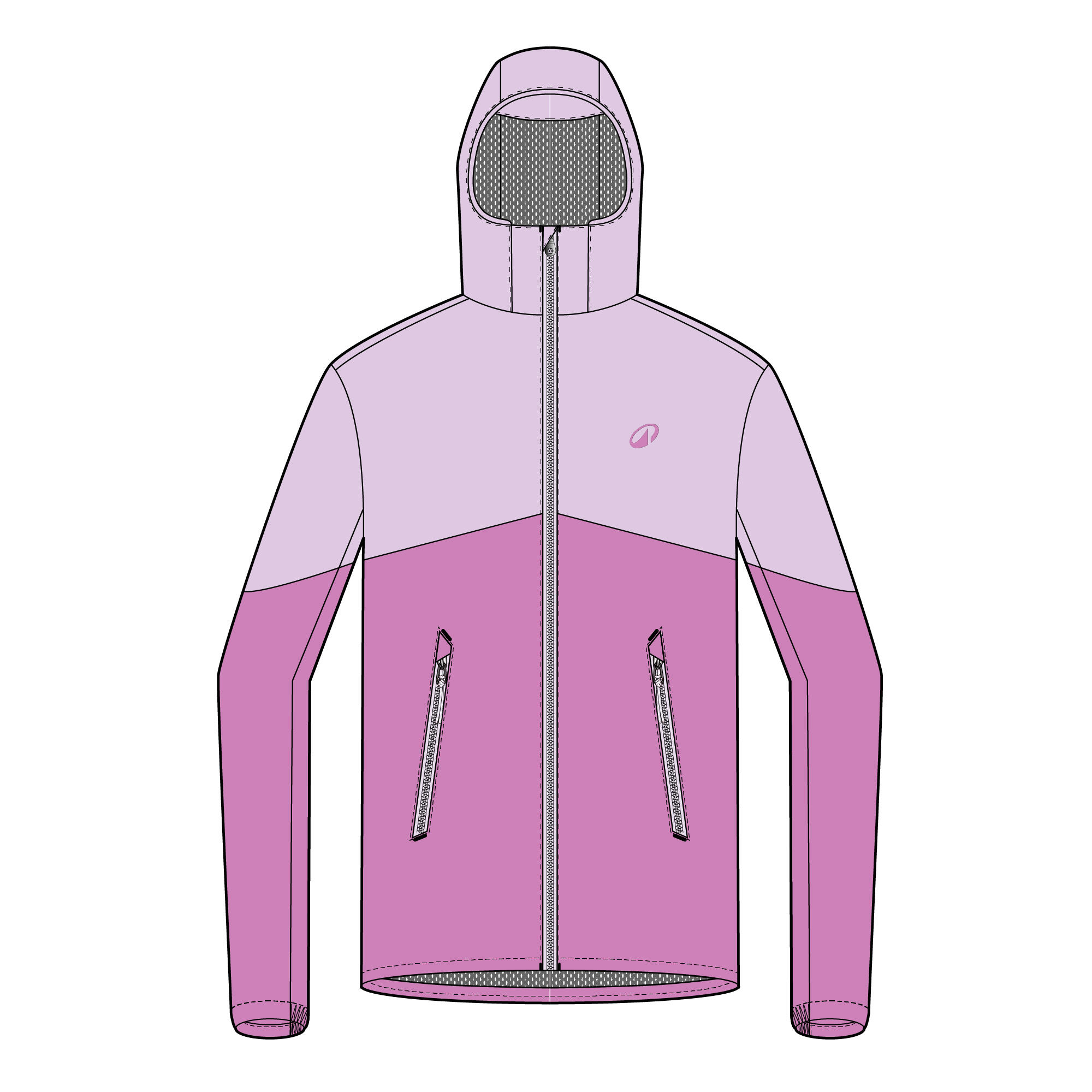 Kid’s waterproof sailing jacket - wet-weather jacket SAILING 100 lavender pink 13/31