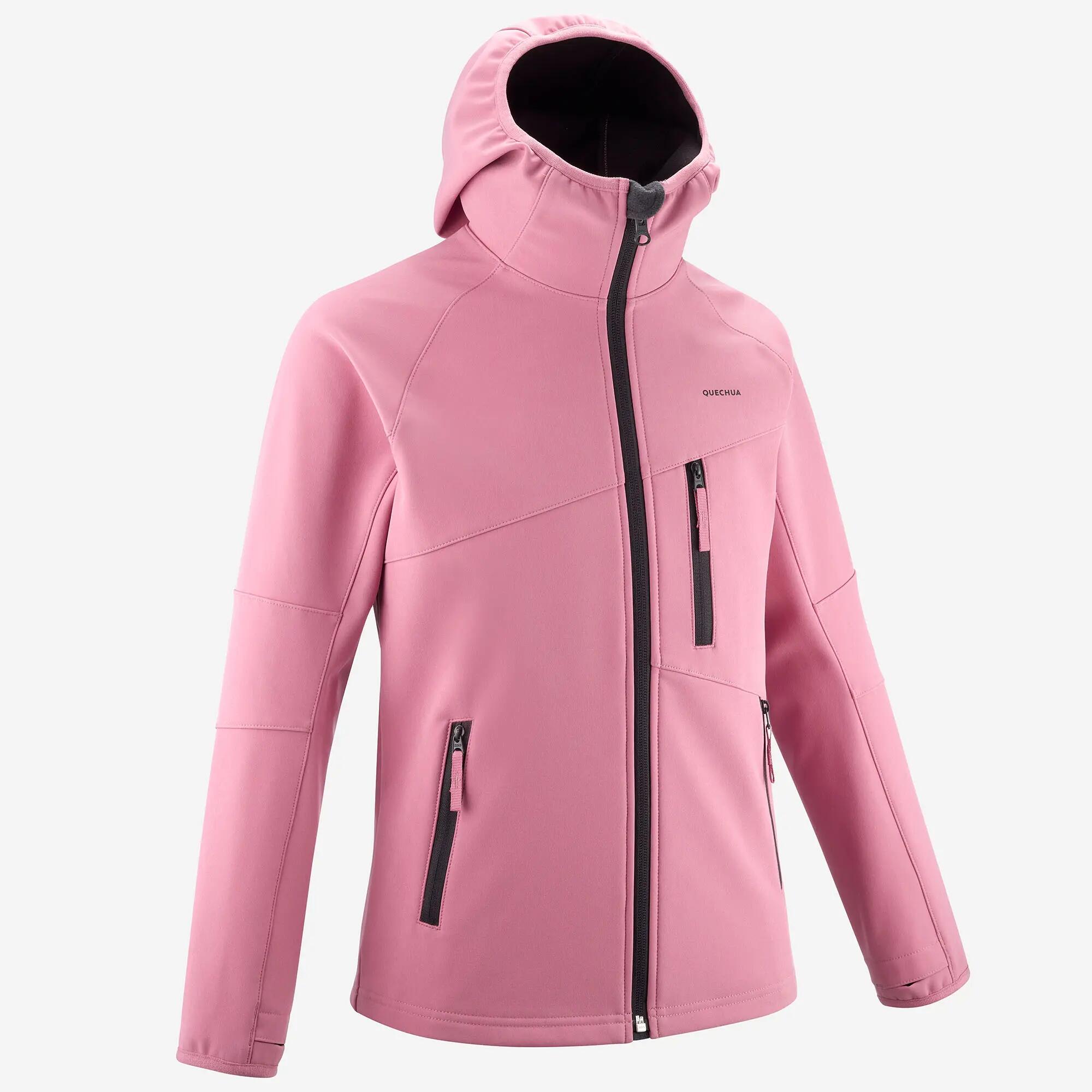Kids’ hiking softshell jacket MH900 - 7-15 years - Pink 11/13