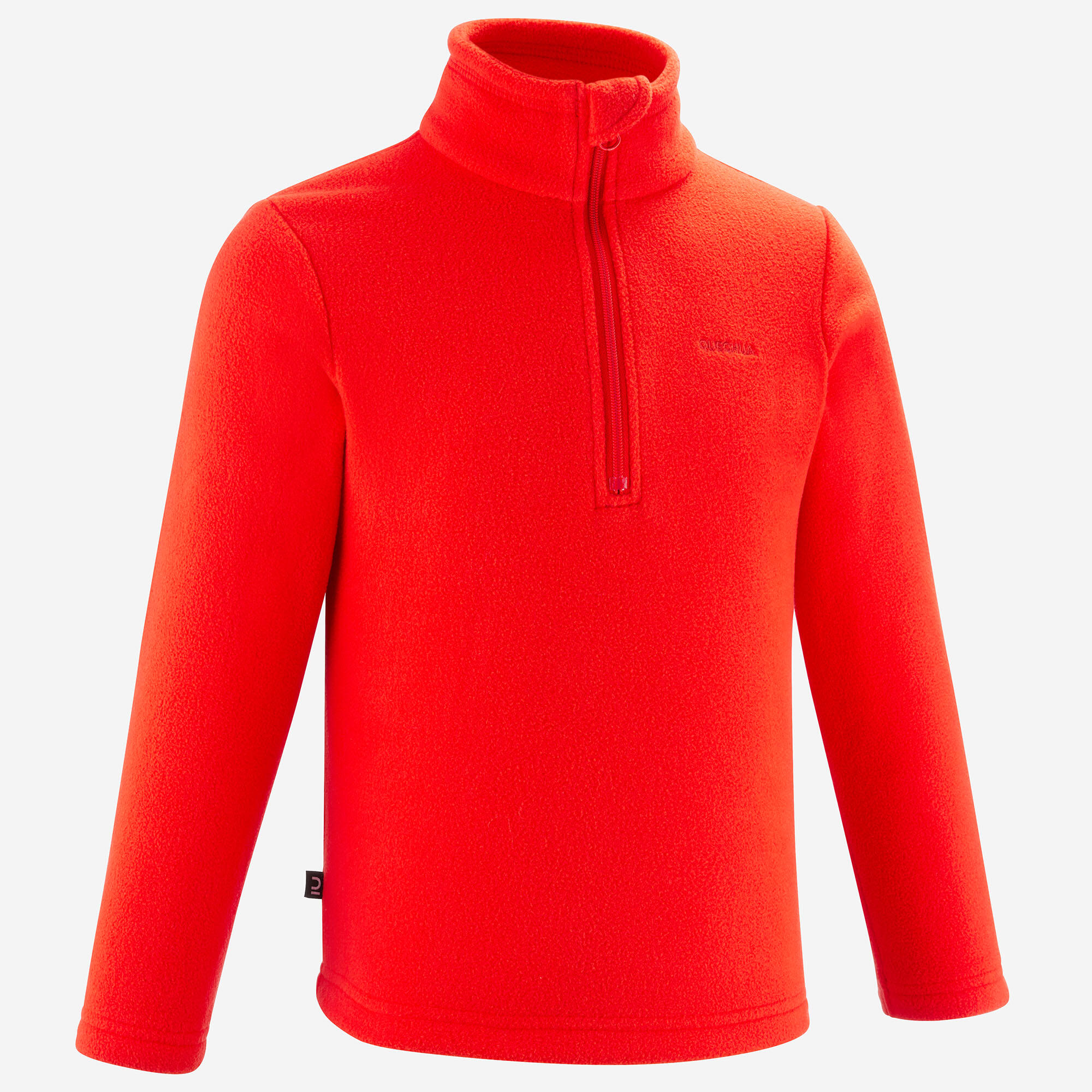 Sudadera de senderismo de forro polar roja para niños de 2 a 6 años MH100 11/22