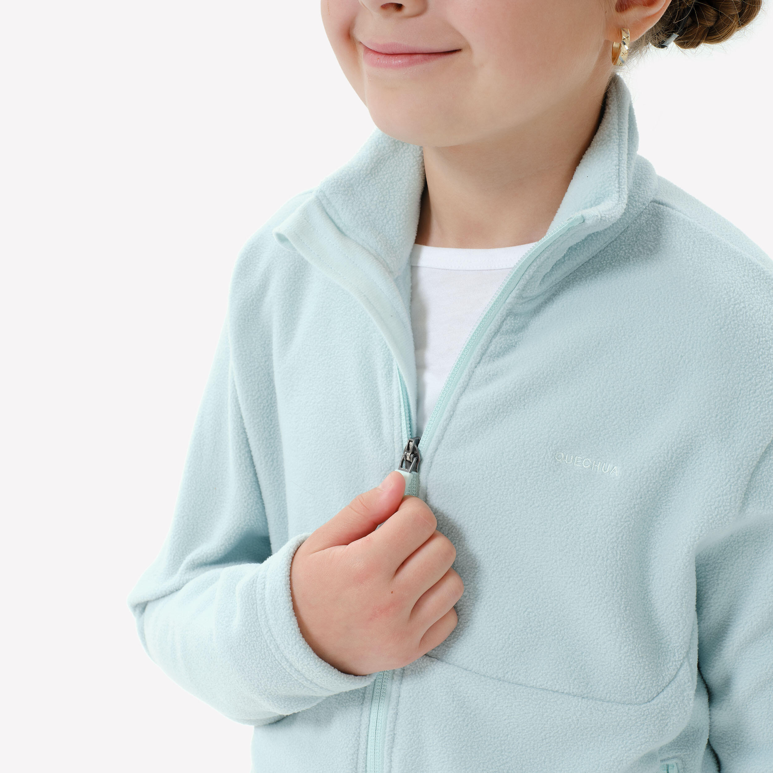 Veste de randonnée en polaire enfant, MH 500 Âge 7-15 ans - QUECHUA