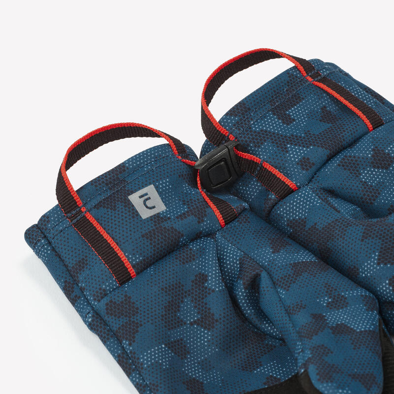 Gants tactiles et stretch enfant 6-14 ans, HIKE500 bleu