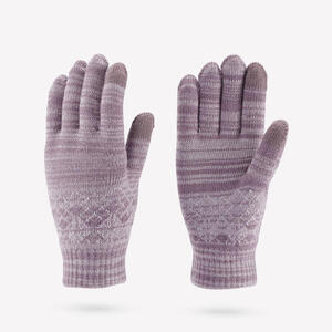 Guantes táctiles de senderismo punto Niños 4-14 años Quechua SH100