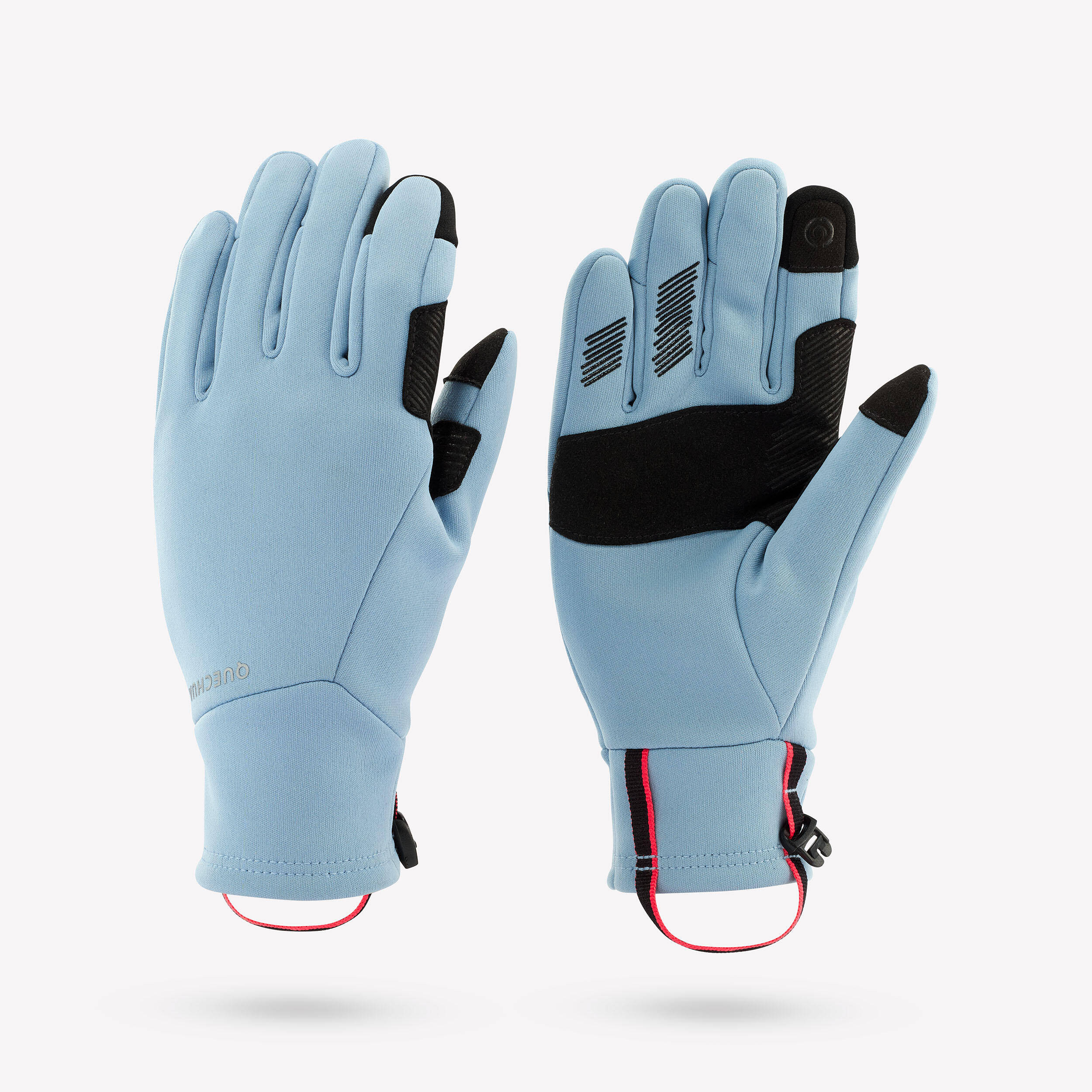 Kids' Tactile Stretch Gloves 6-14 Years HIKE500 - Blue -  1