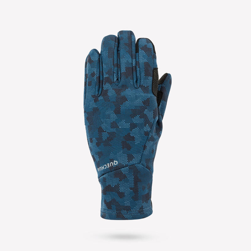 Gants tactiles et stretch enfant 6-14 ans, HIKE500 bleu