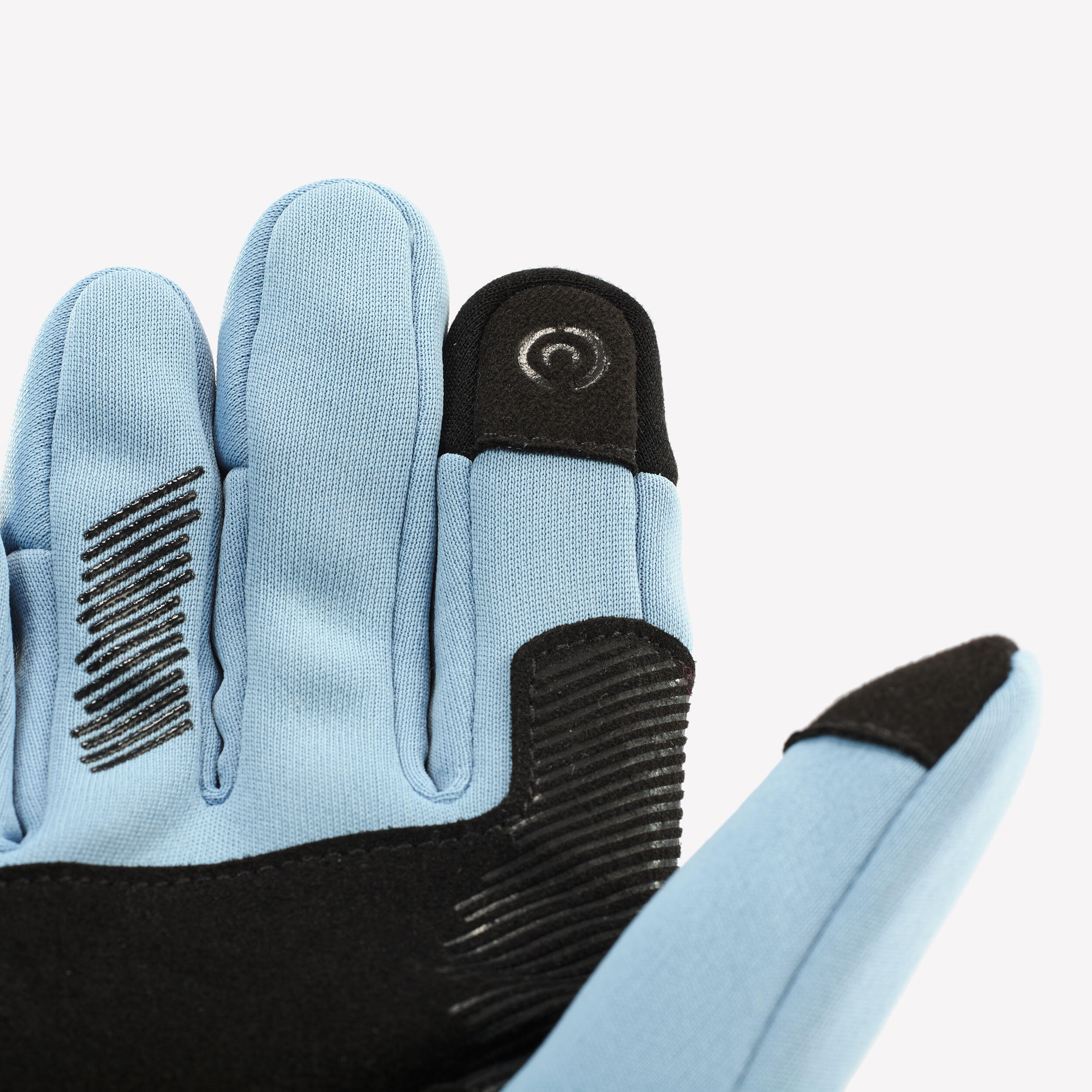 Kids' Tactile Stretch Gloves 6-14 Years HIKE500 - Blue