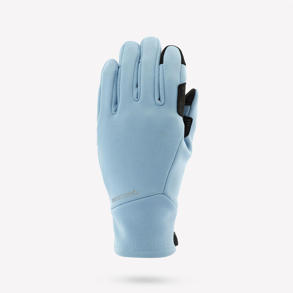 Kids' Tactile Stretch Gloves 6-14 Years HIKE500-Blue