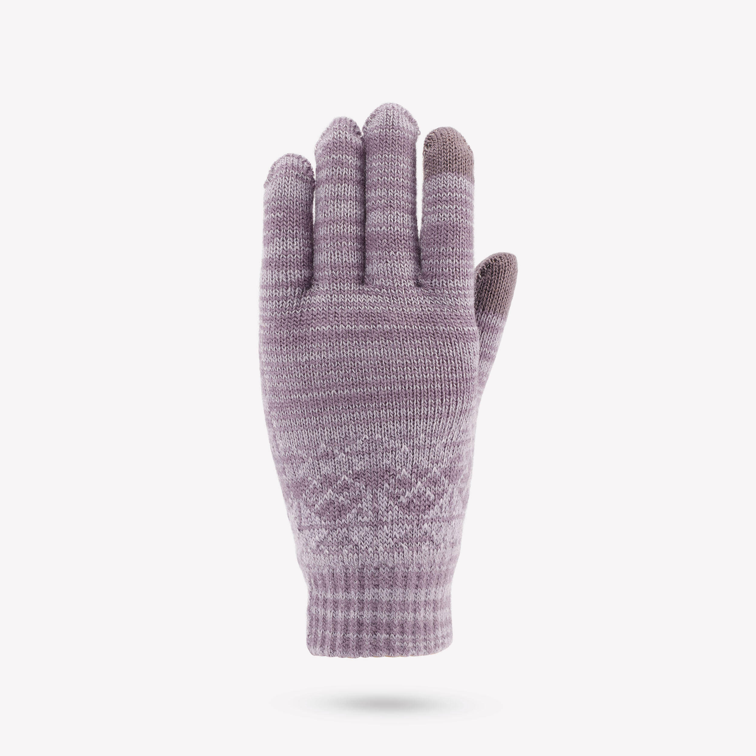 Kids’ tactile mesh gloves  4-14 years HIKE100 - Purple -  2