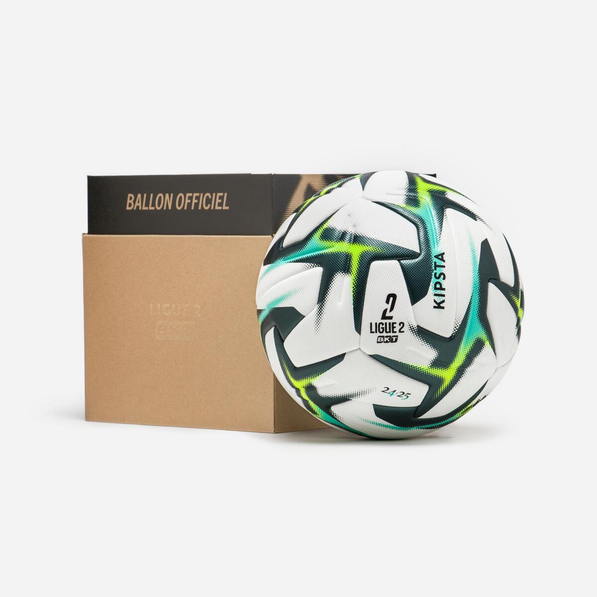 BALLON DE FOOTBALL LIGUE 2 BKT OFFICIEL MATCH BALL 2024-2025 AVEC BOÎTE