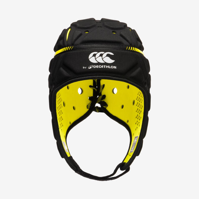 Damen/Herren Rugby Kopfschutz - R900 Decathlon x Canterbury schwarz 