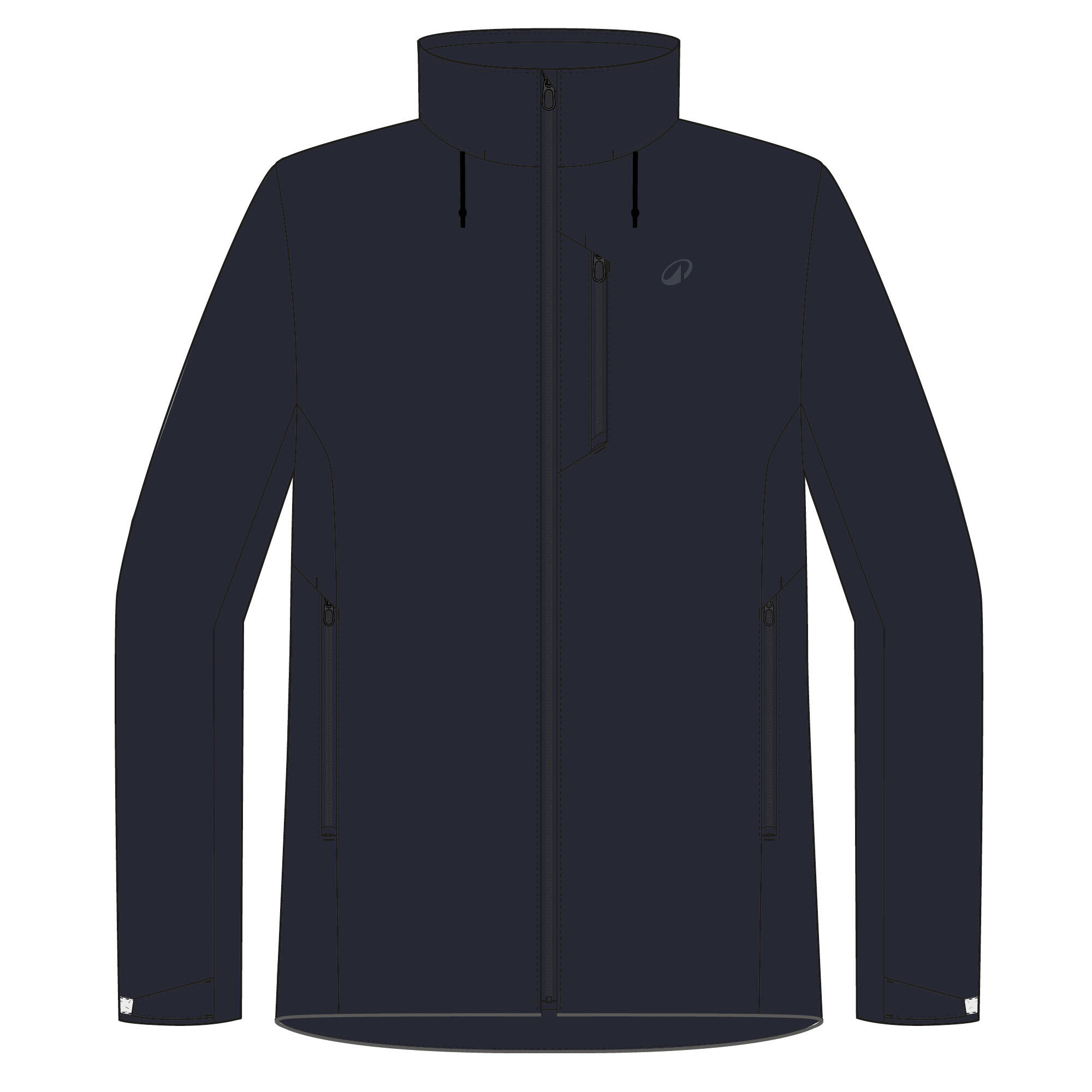 Veste imperméable coupe-vent de voile femme sailing 500 bleu marine 18/19