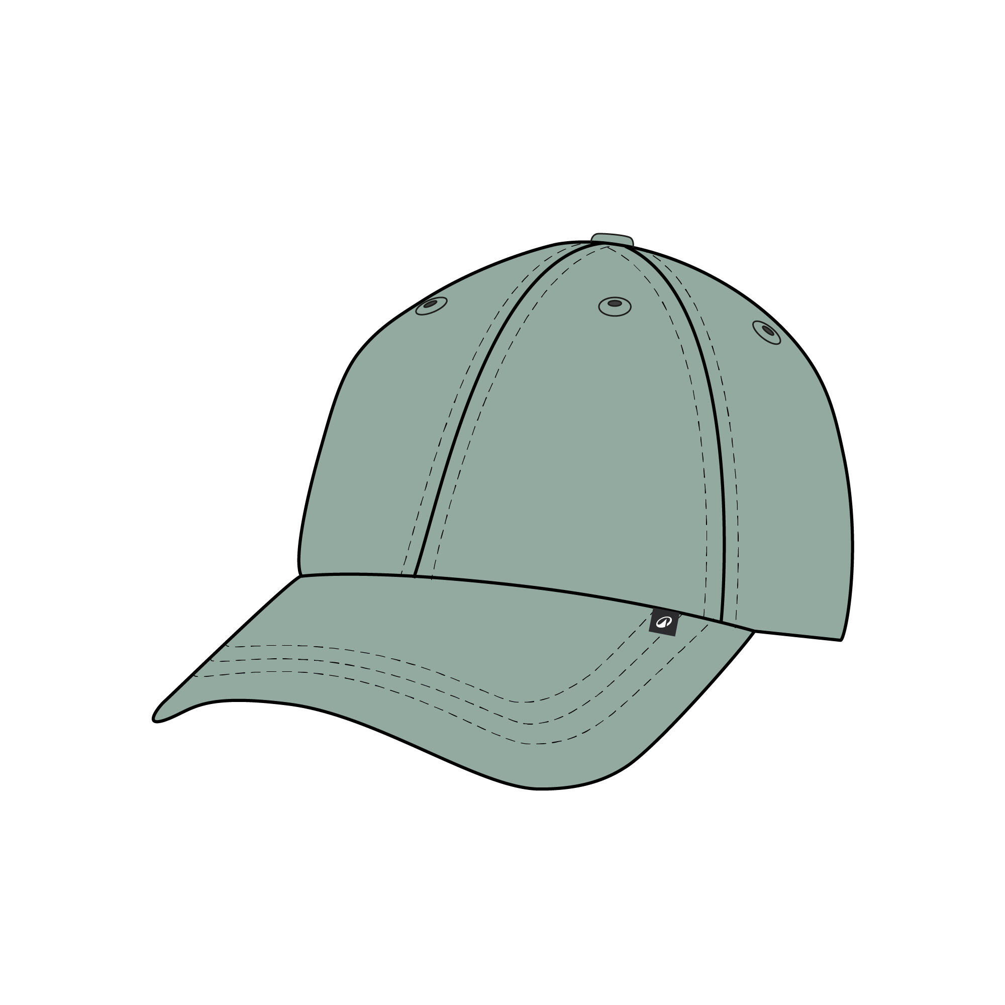 Segelcap Sailing 100 Baumwolle Damen/Herren khaki 2/23