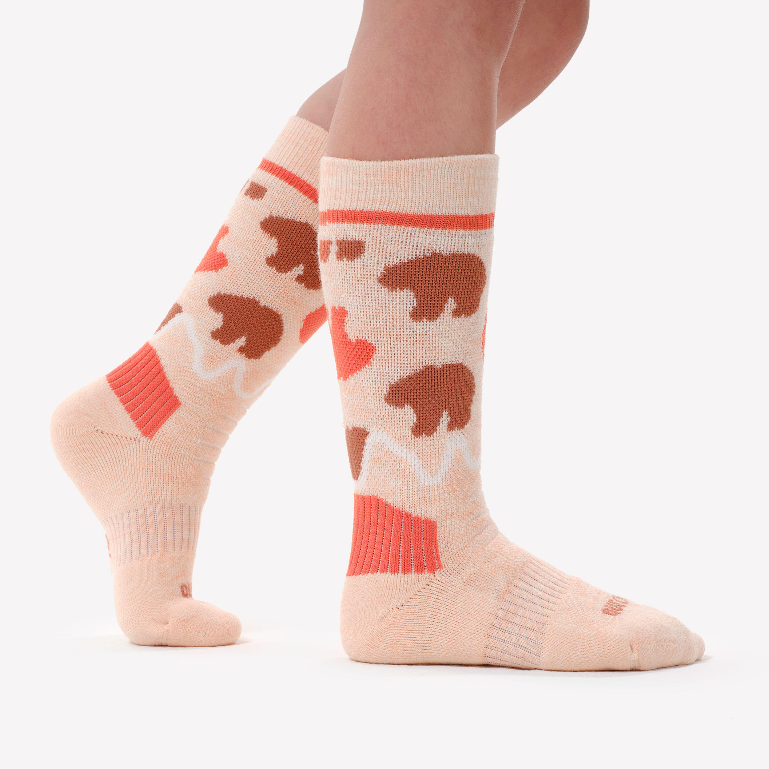 Kids’ Warm Mid-Height Hiking Socks x2 – SH 100 - QUECHUA