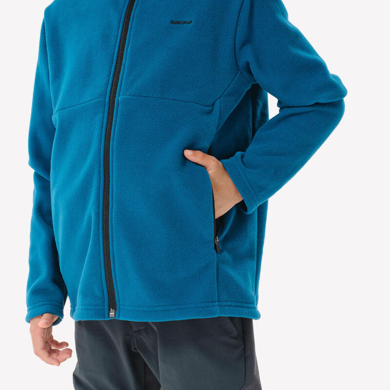 Fleece jas voor wandelen MH500 zip TW kinderen 7-15 jaar