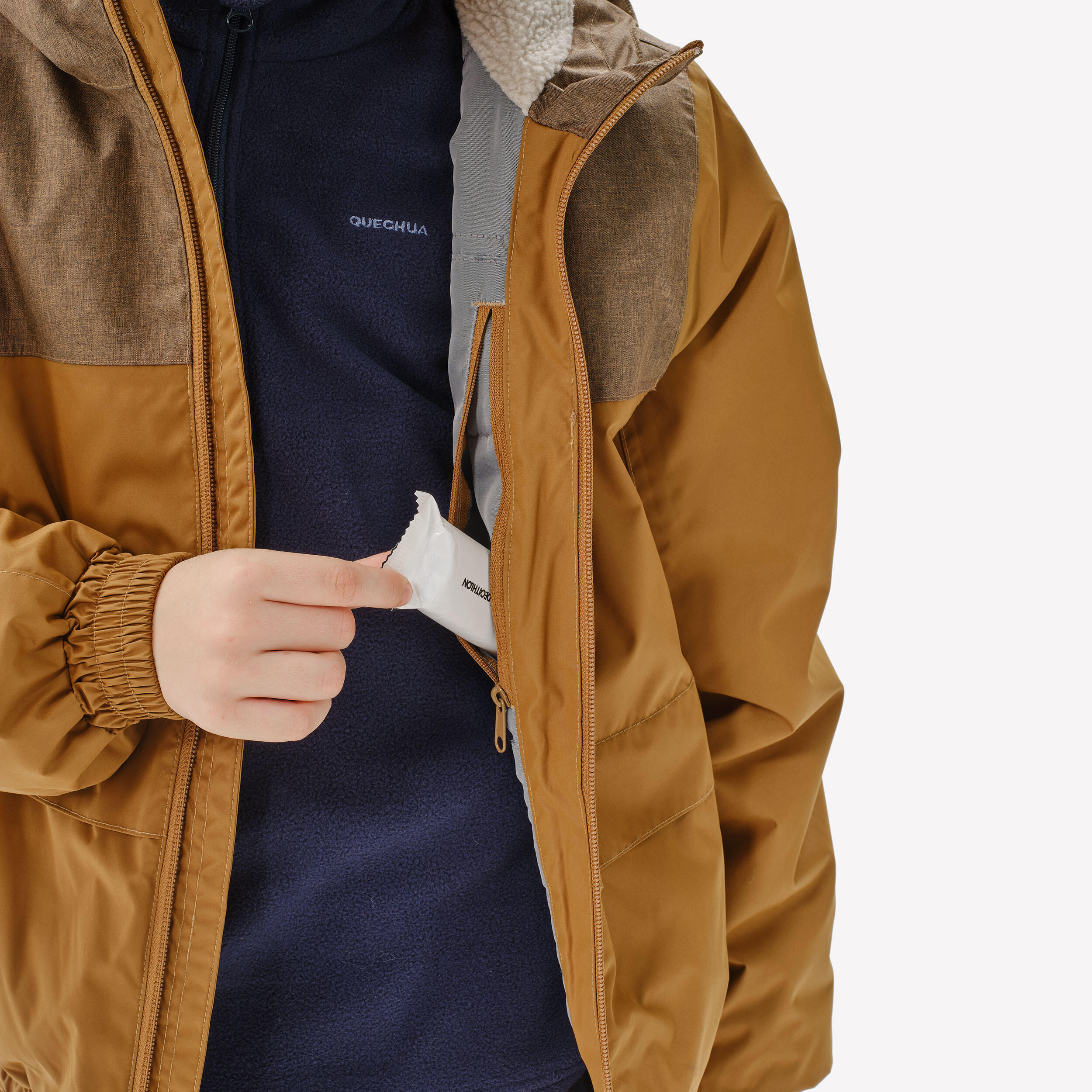 Kids’ Warm Waterproof Winter Jacket - SH 100 Age 7-15 - QUECHUA