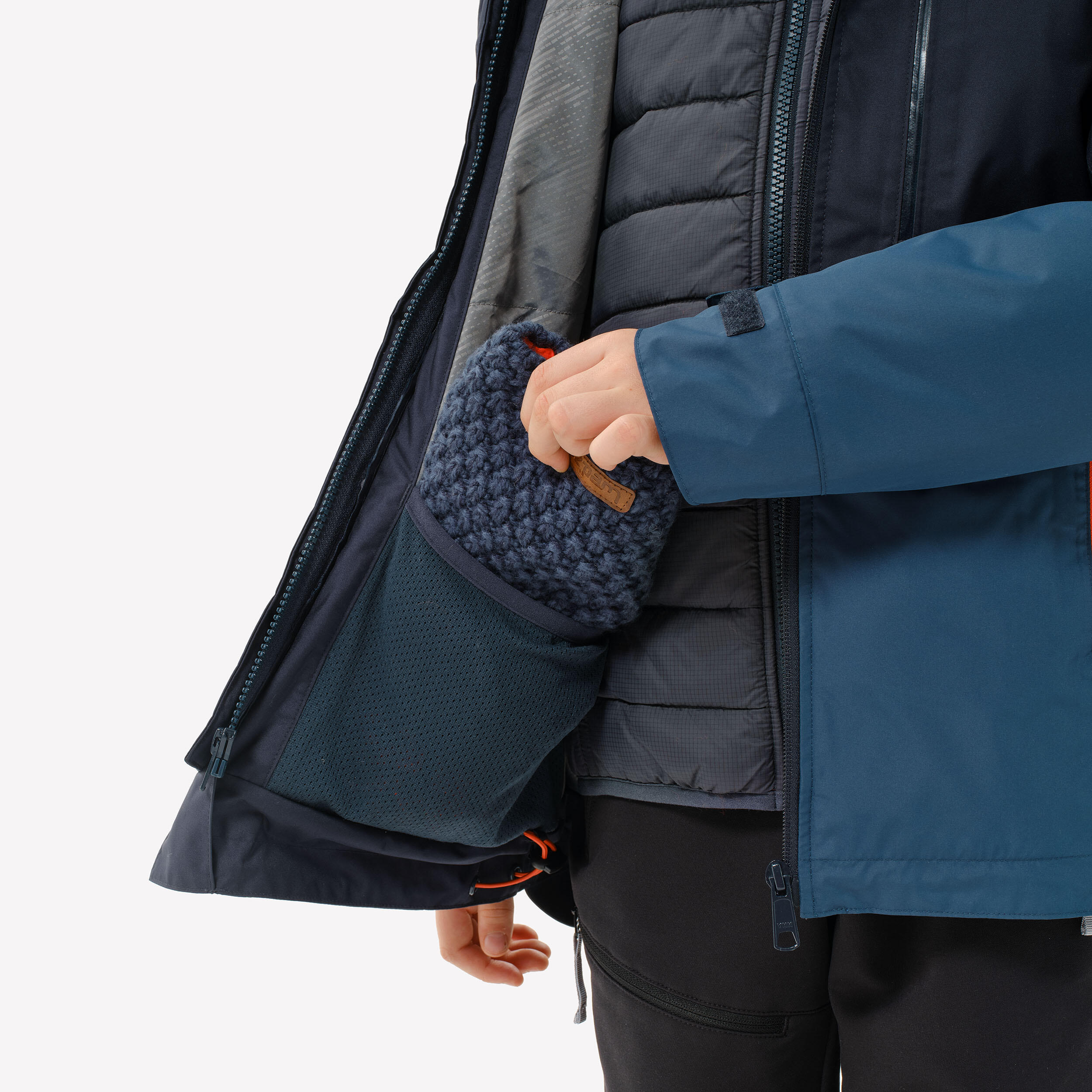 Manteau de randonnée hivernale chaud imperméable 3 en 1 enfant – SH 900 7-15 ans - QUECHUA