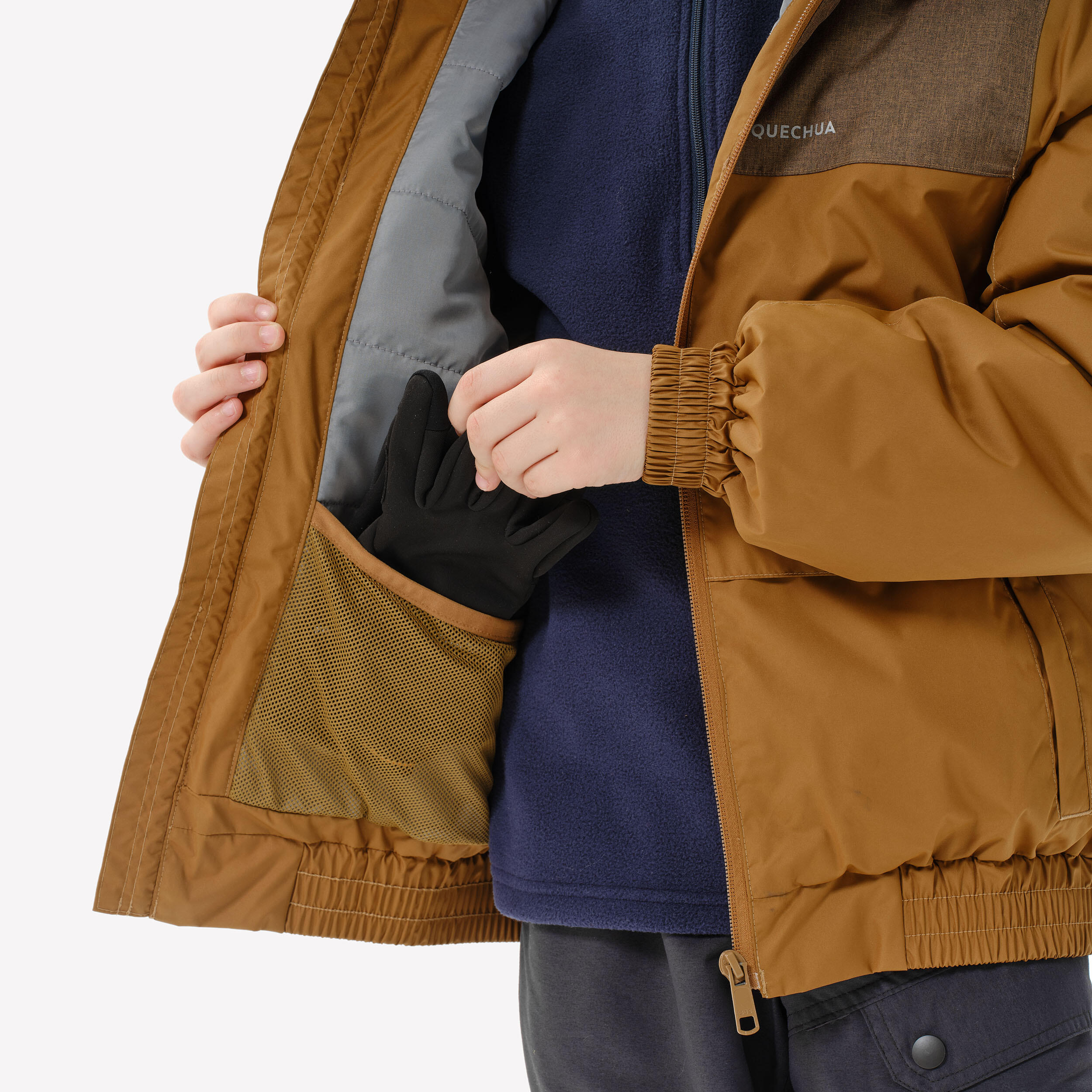 Kids’ Warm Waterproof Winter Jacket - SH 100 Age 7-15 - QUECHUA