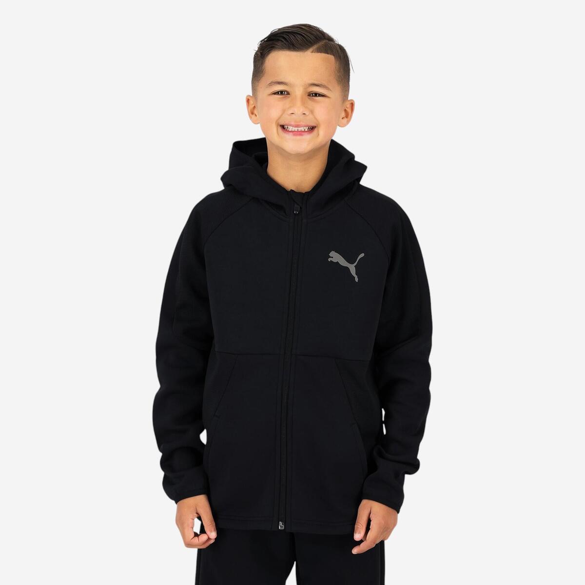Veste à capuche Puma enfant - noir