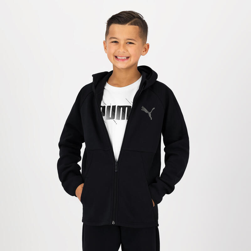 Chaqueta Puma Niños Negro Capucha