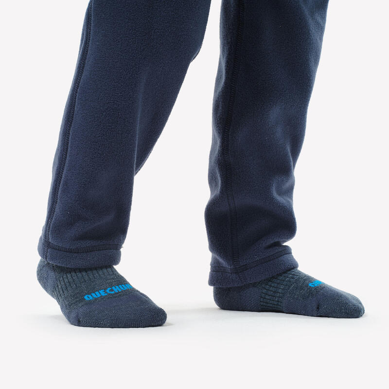 Pantalon Iarnă Călduros Hidrofob  Drumeție MH100 Bleumarin Băieți 2 -6 ani