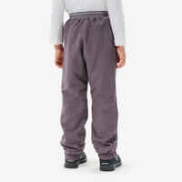 CHILDREN'S WARM WATER REPELLENT HIKING TROUSERS - SH100 X-WARM - AGE 2-6