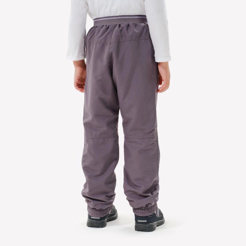 PANTALON CHAUD DÉPERLANT DE RANDONNÉE - SH100 X-WARM - ENFANT 2 - 6 ANS