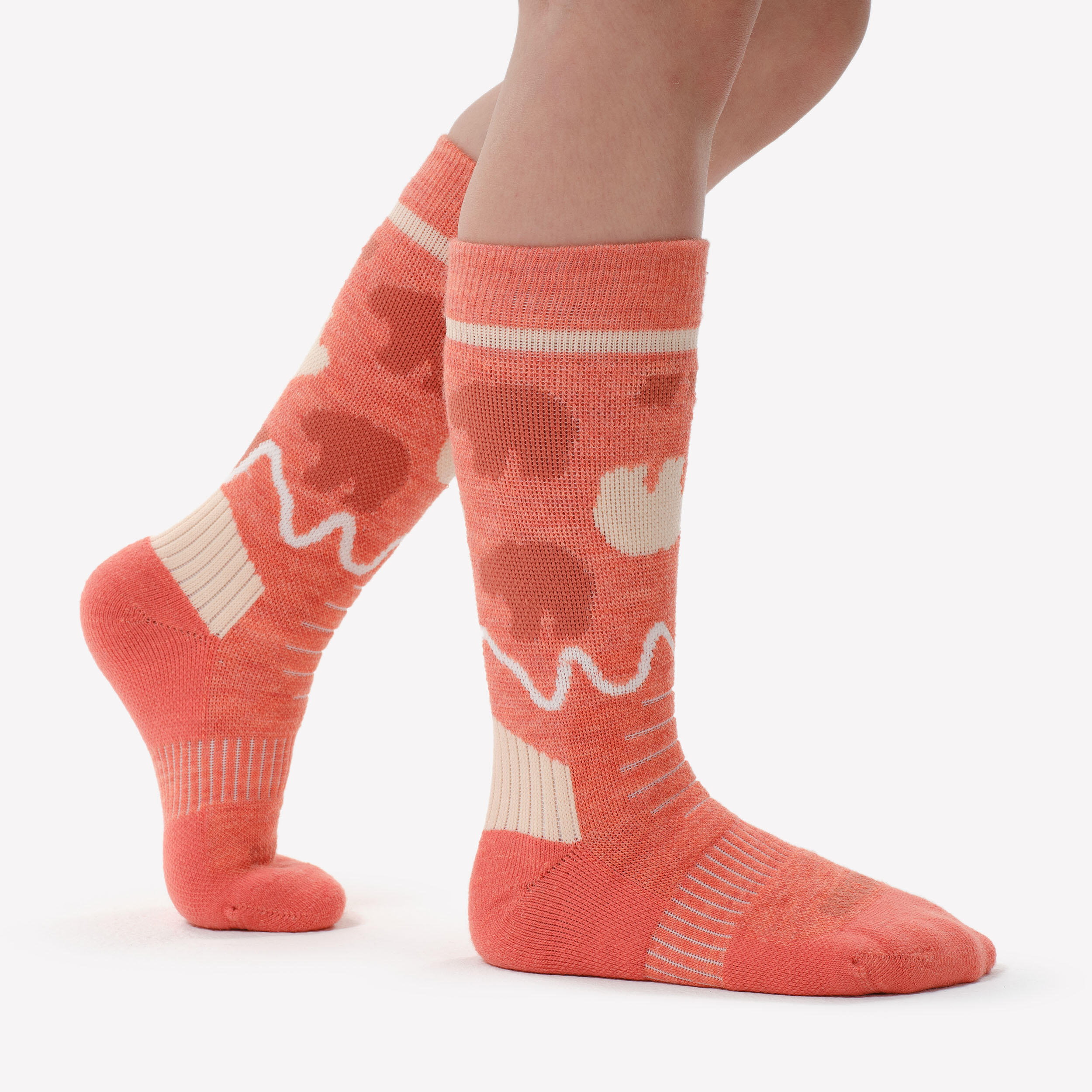 Chaussettes de randonnée mi-mollet chaudes enfant x2 – SH 100 - QUECHUA