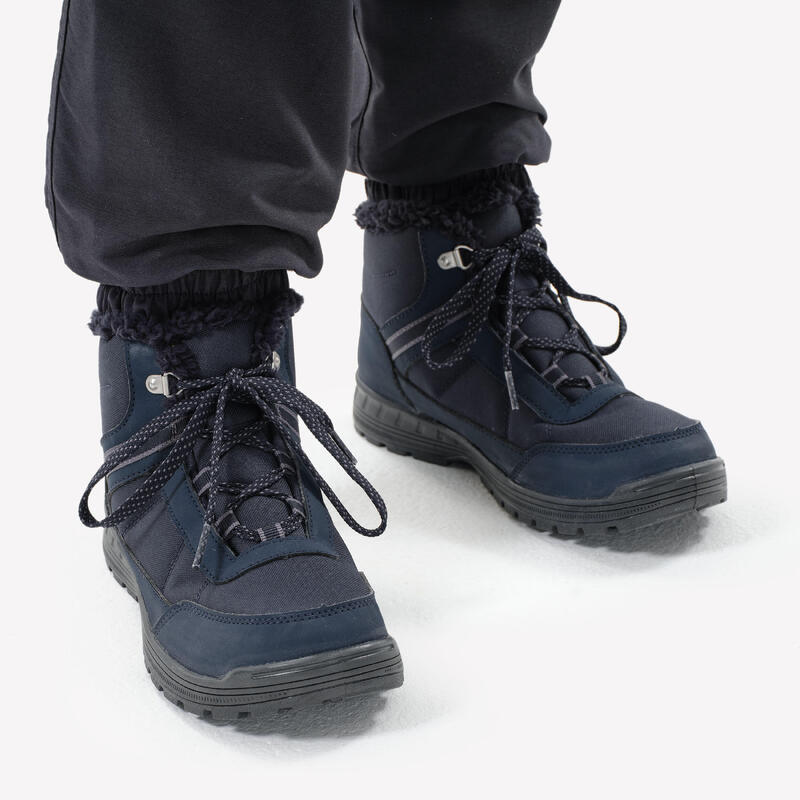 Çocuk Outdoor Kar Botu - Su Geçirmez - Koyu Mavi - SH100